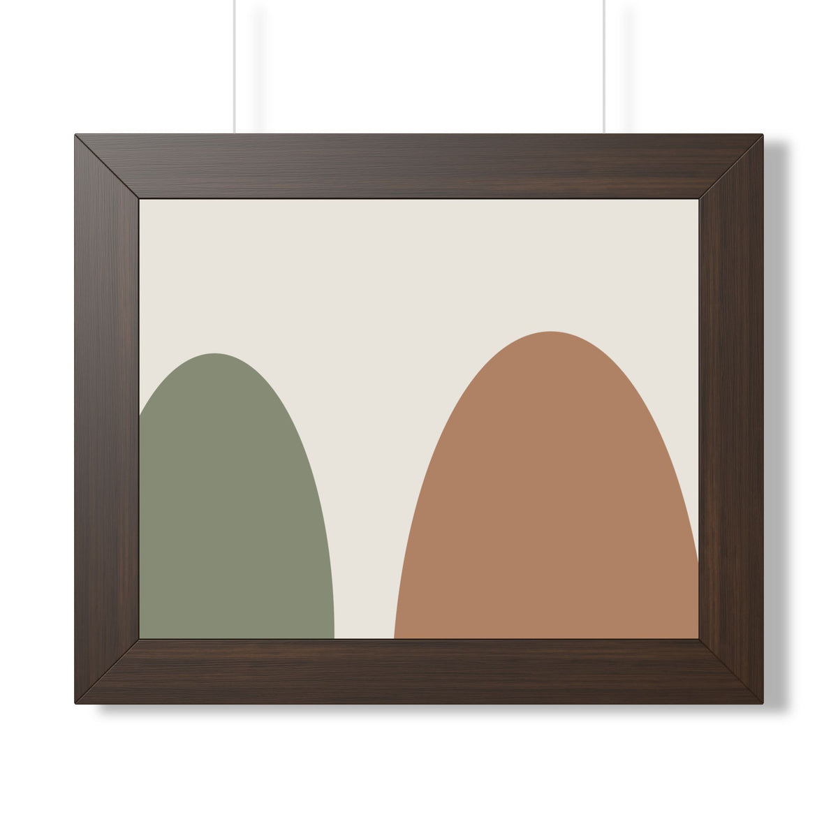The Muted Tones Framed Print